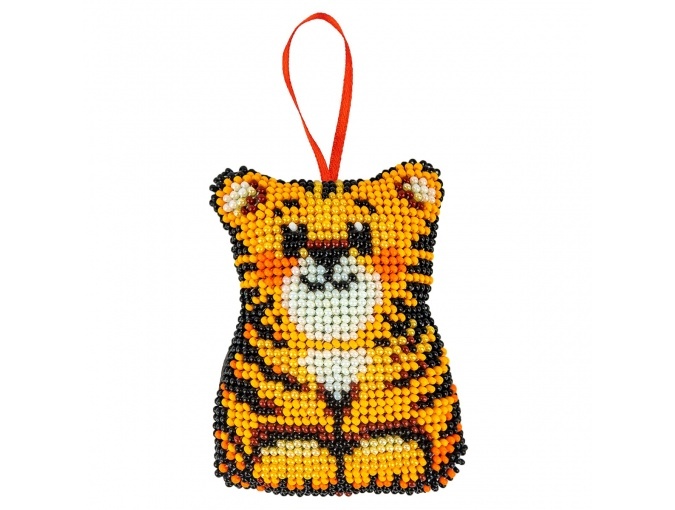 New Year's Toy Tiger Cub Bead Embroidery Kit фото 1