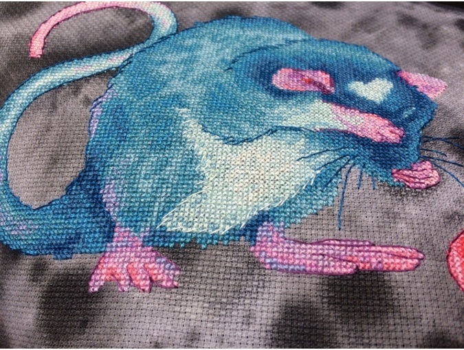 Rat Washing Up Cross Stitch Pattern фото 4
