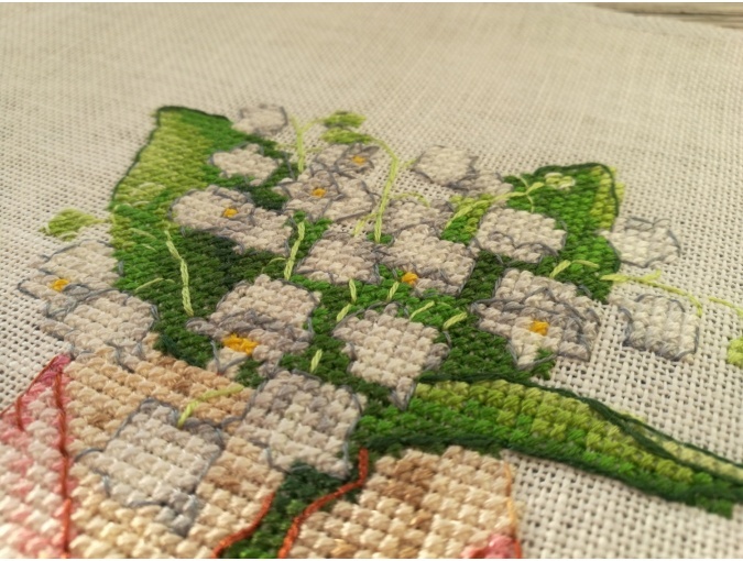 Easter Eggs. Lilies of the Valley Cross Stitch Pattern фото 3