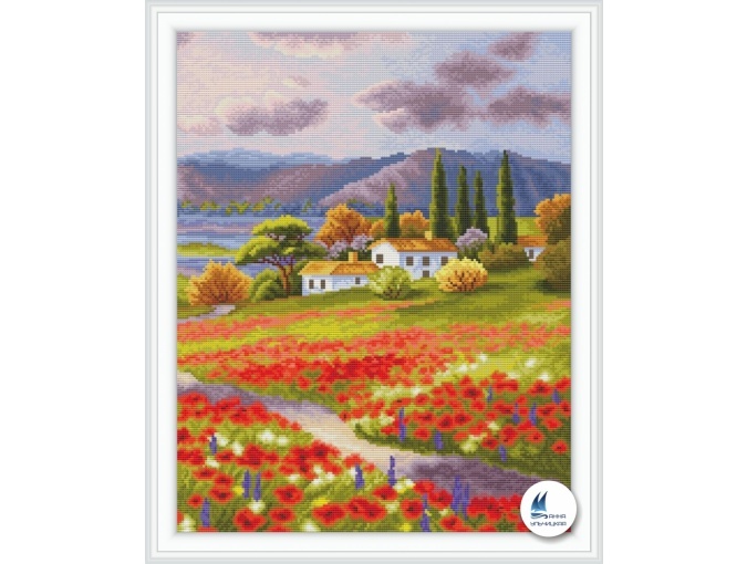 Tuscany Landscape Cross Stitch Pattern фото 1