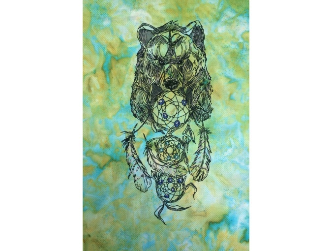 Dreamcatcher Bear Cross Stitch Pattern фото 2