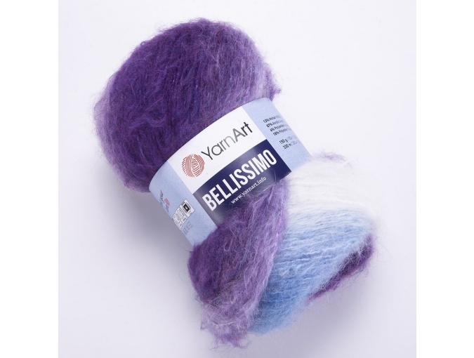 YarnArt Bellissimo 13% mohair, 67% acrylic, 4% polyamide, 16% polyester, 3 Skein Value Pack, 450g фото 20