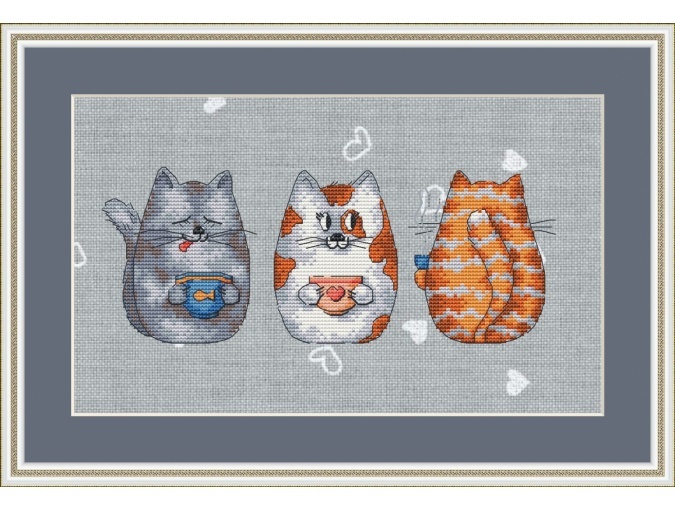 Three Cats Cross Stitch Pattern фото 5