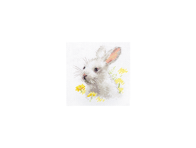 White Bunny Cross Stitch Kit фото 1
