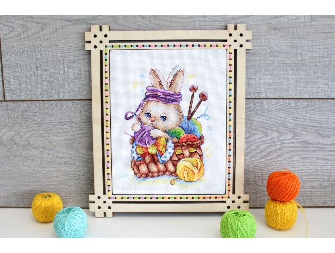 Handmade Rabbit Cross Stitch Kit фото 3