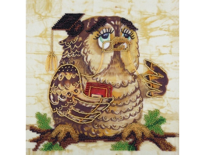 Wise Owl Bead Embroidery Kit фото 1