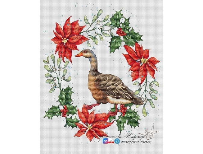 Winter Stories. Goose Cross Stitch Pattern фото 1