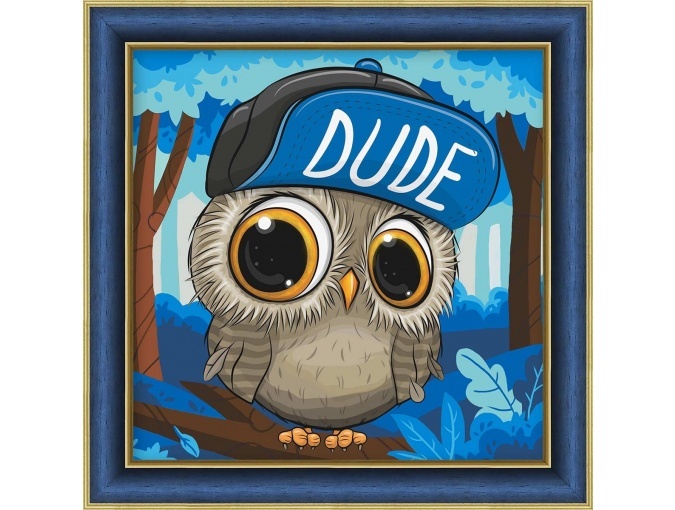 Owl in a Cap Diamond Painting Kit фото 1