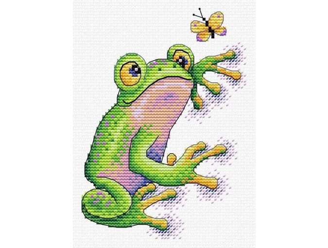 Frog Cross Stitch Kit фото 1