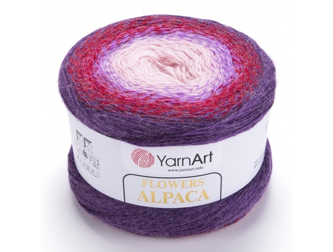 YarnArt Flowers Alpaca, 20% Alpaca, 80% Acrylic, 2 Skein Value Pack, 500g фото 35