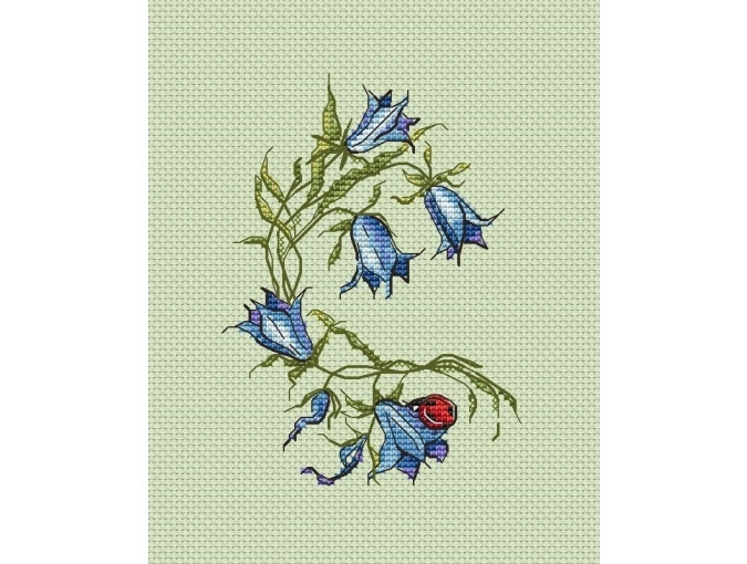 Bluebell Cross Stitch Pattern фото 1