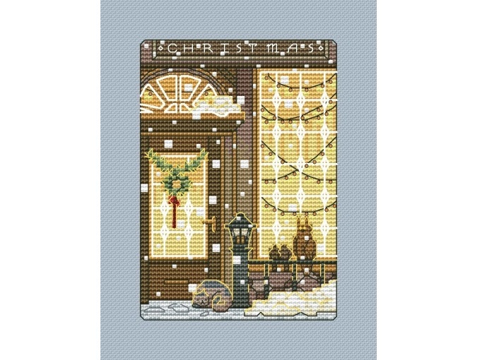 Christmas Card 1 Cross Stitch Pattern фото 1