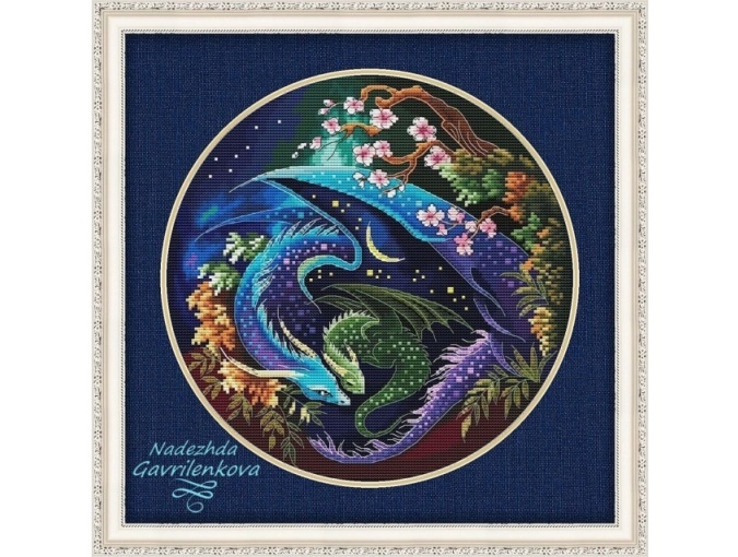 Dragon Guardian of Spring Cross Stitch Pattern фото 1