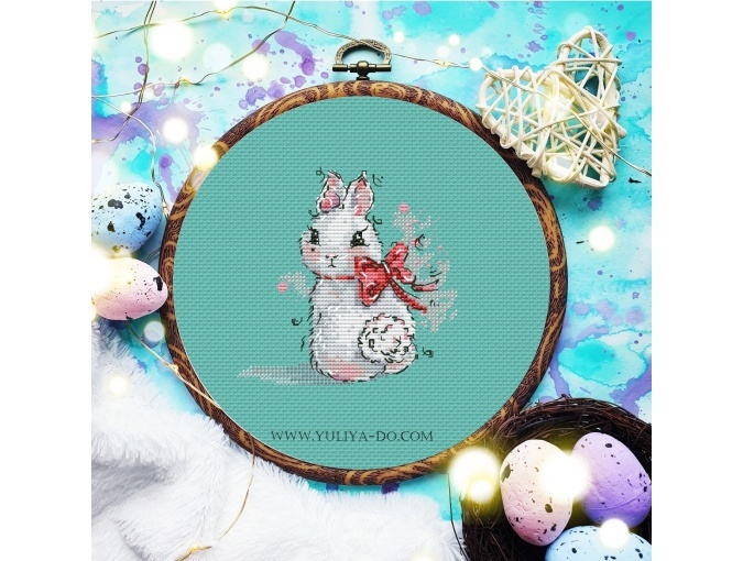 Rabbit M Cross Stitch Pattern фото 5
