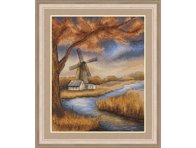 Mill by the River Cross Stitch Pattern фото 2