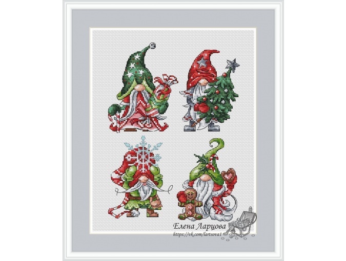 Gnome-Frosts Cross Stitch Pattern фото 1