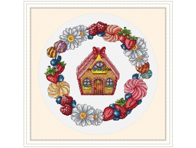 Gingerbread Fairy Tale Cross Stitch Pattern фото 1