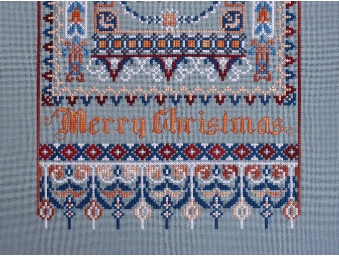Merry Christmas Sampler Cross Stitch Chart фото 4