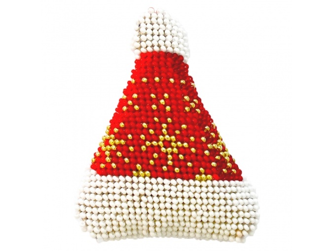 New Year's Toy Hat Bead Embroidery Kit фото 1