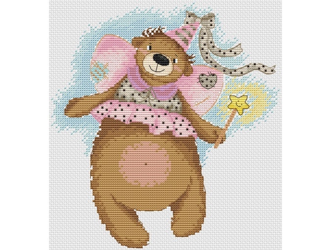 Fairy Bear Cross Stitch Pattern фото 1