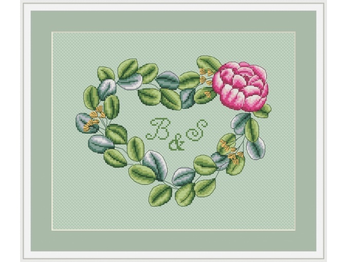 Wedding Heart Cross Stitch Pattern фото 2