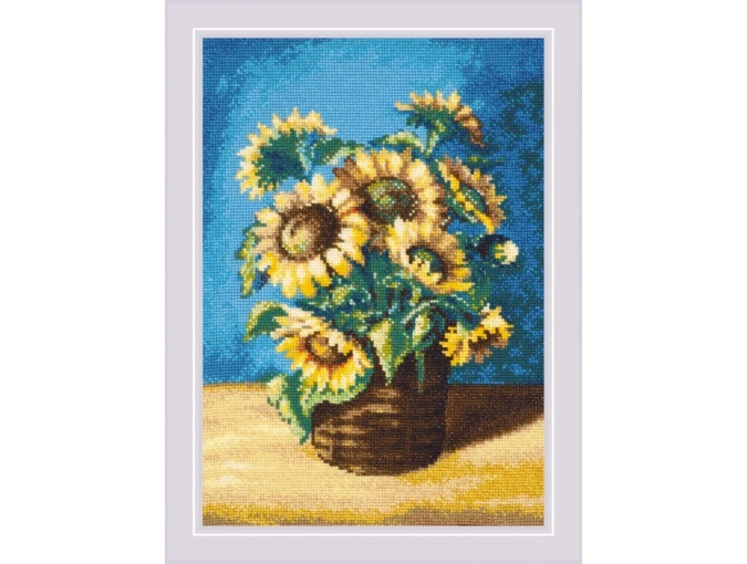 Sunflowers in a Basket Cross Stitch Kit фото 1