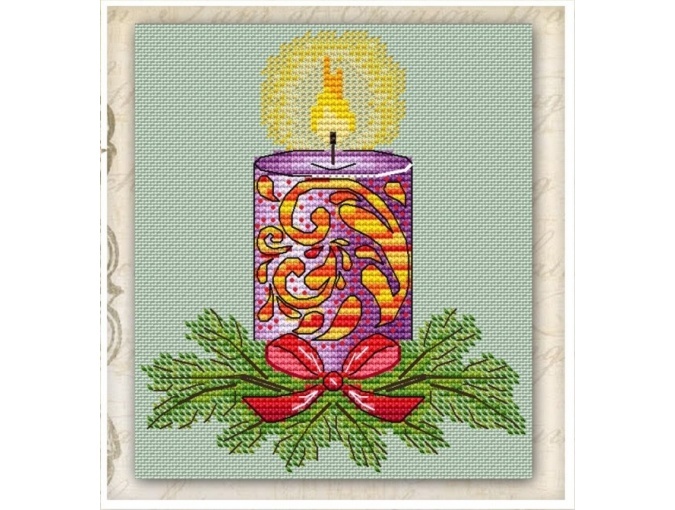 Wishing Candle Cross Stitch Pattern фото 1
