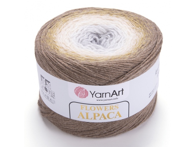 YarnArt Flowers Alpaca, 20% Alpaca, 80% Acrylic, 2 Skein Value Pack, 500g фото 8