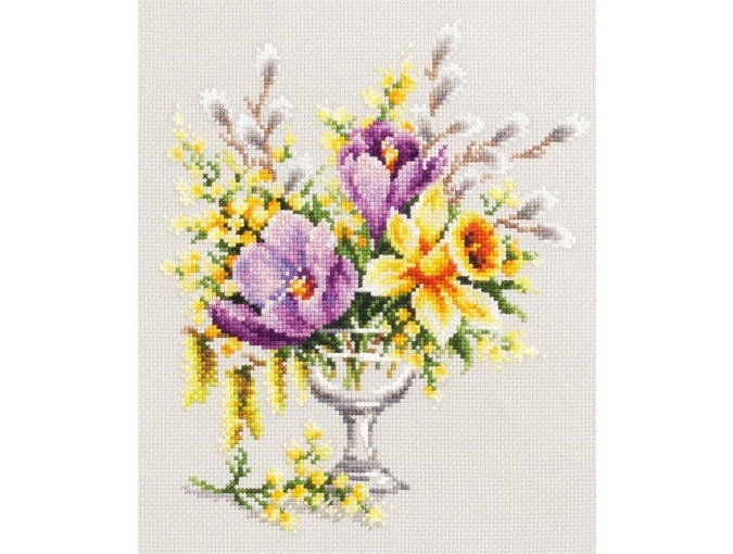 Spring Bouquet Cross Stitch Kit фото 1