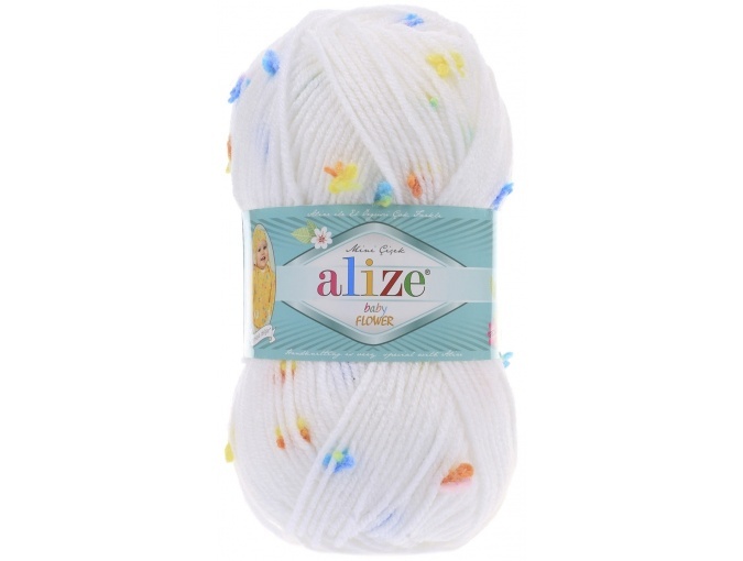 Alize Baby Flower, 94% Acrylic, 6% Polyamide 5 Skein Value Pack, 500g фото 2