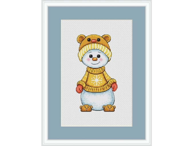 Snowman Bear Cross Stitch Pattern фото 2