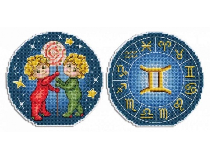 Signs of the Zodiac. Gemini Cross Stitch Kit фото 1