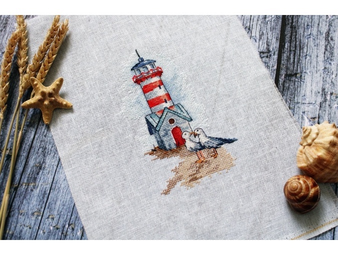 Lighthouse. Seagulls Cross Stitch Pattern фото 3