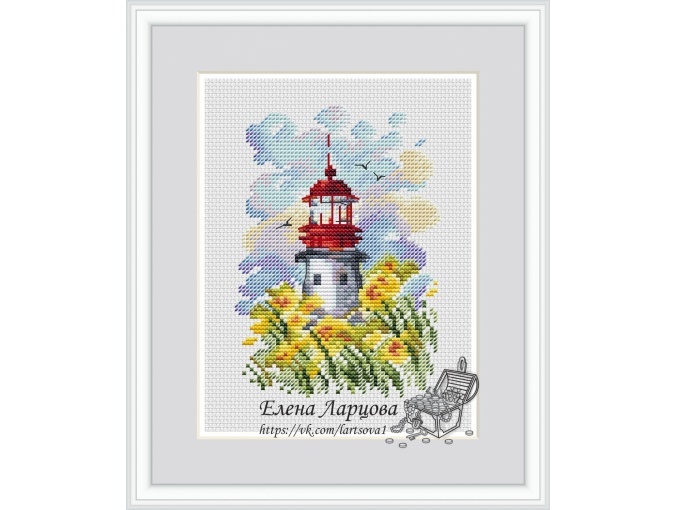 Lighthouse - Spring Cross Stitch Pattern фото 1