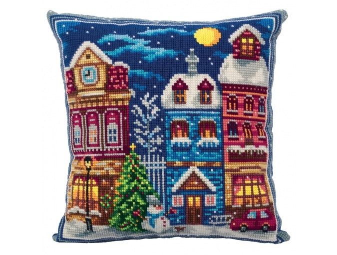 Winter Town Cross Stitch Kit фото 1