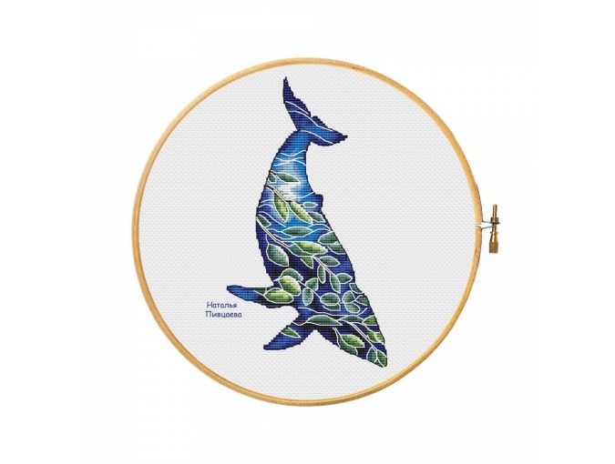 Whale. Spring Dawn Cross Stitch Pattern фото 1