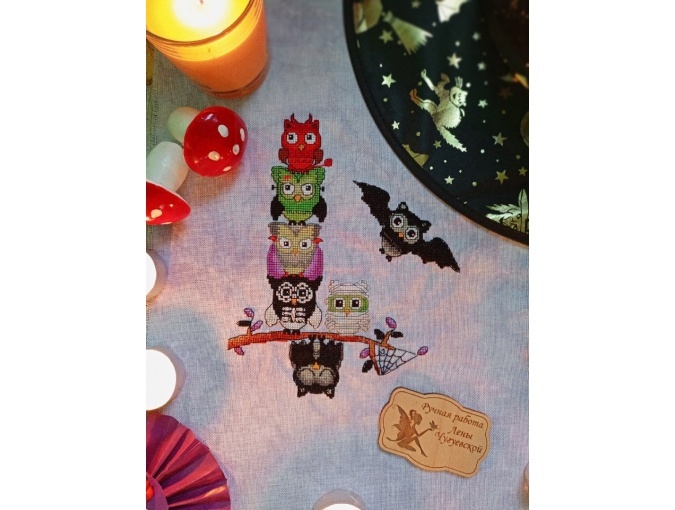 Owls - Halloween Cross Stitch Pattern фото 3