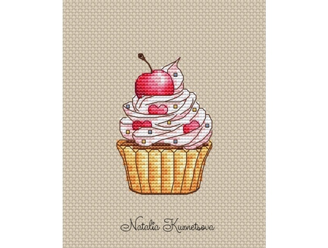 Vanilla Cake Cross Stitch Pattern фото 1