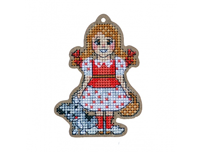 Dorothy and Toto Original Toy Cross Stitch Kit фото 1