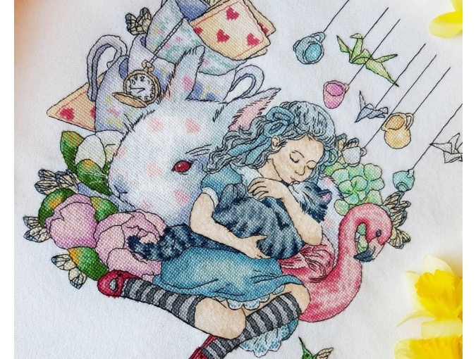 Little Alice in Wonderland Cross Stitch Pattern фото 7