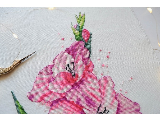 Gladiolus Cross Stitch Pattern фото 4