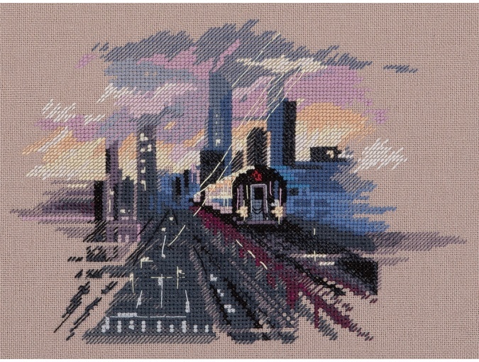 New York City Subway Cross Stitch Kit фото 1