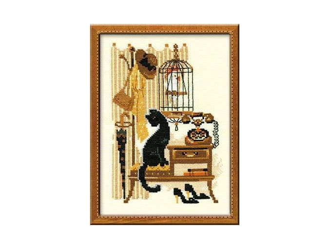 Cat with Telephone Cross Stitch Kit, code 860 RIOLIS | Buy online on ...
