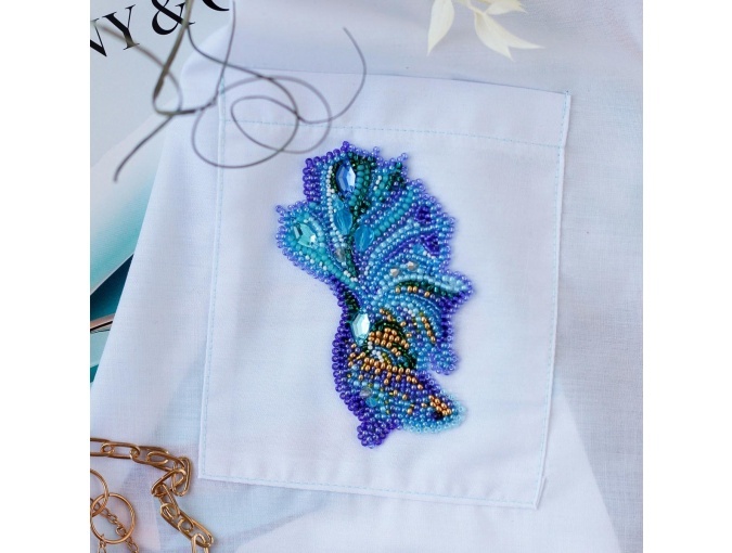 Blue Gold-A Bead Embroidery Kit фото 1