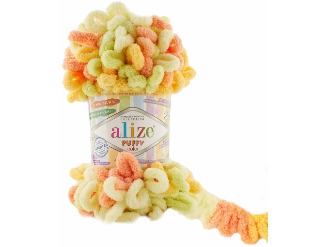 Alize Puffy Color, 100% Micropolyester 5 Skein Value Pack, 500g фото 48