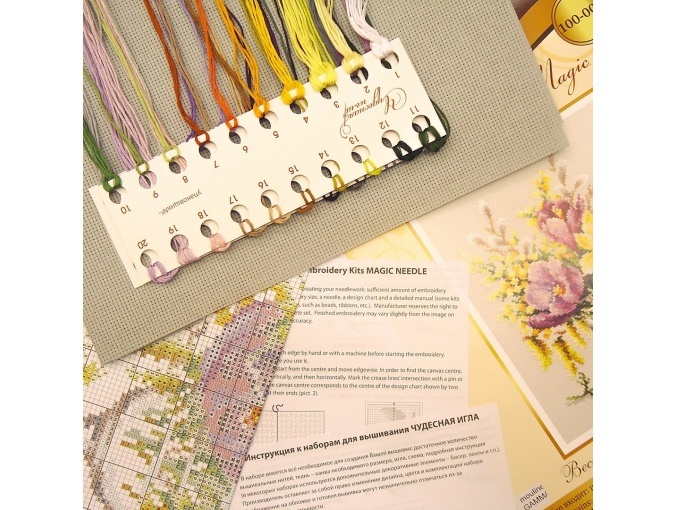 Spring Bouquet Cross Stitch Kit фото 3