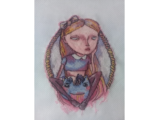 Little Alice Cross Stitch Pattern фото 3