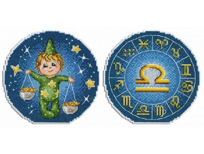 Signs of the Zodiac. Libra Cross Stitch Kit фото 1