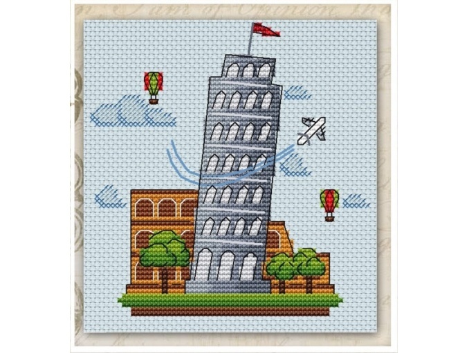 Italy View Cross Stitch Pattern фото 1