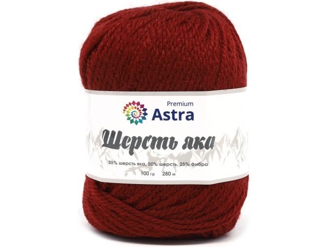 Astra Premium Yak Wool, 25% yak wool, 50% wool, 25% fiber, 2 Skein Value Pack, 200g фото 16